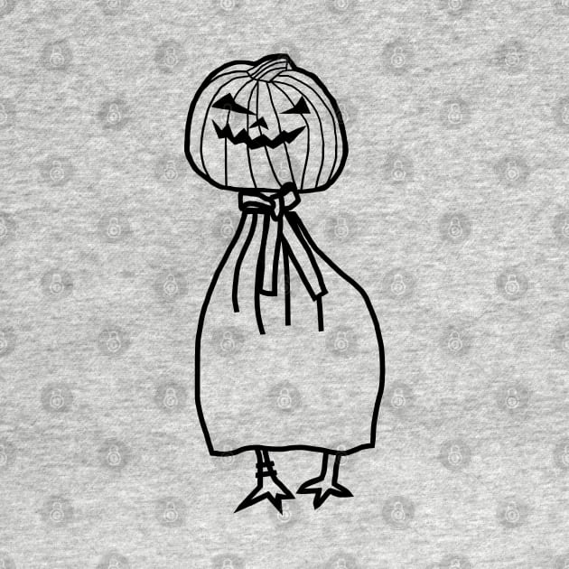 Minimal Goose Steals Halloween Horror Costume by ellenhenryart